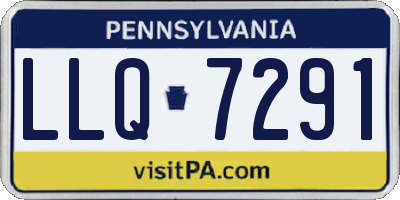 PA license plate LLQ7291