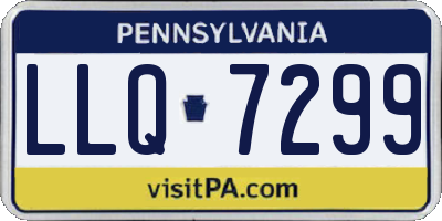 PA license plate LLQ7299