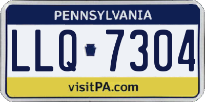 PA license plate LLQ7304