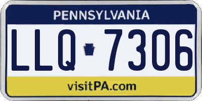 PA license plate LLQ7306