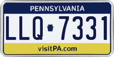 PA license plate LLQ7331