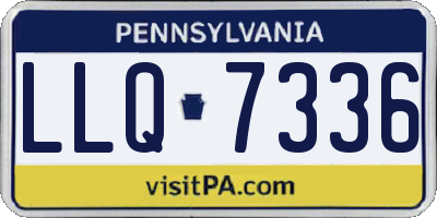PA license plate LLQ7336