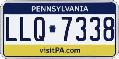 PA license plate LLQ7338