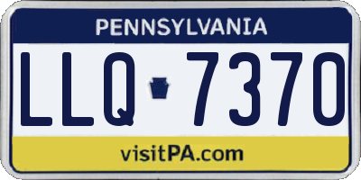 PA license plate LLQ7370