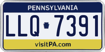 PA license plate LLQ7391