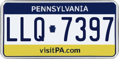 PA license plate LLQ7397
