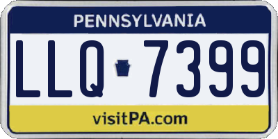 PA license plate LLQ7399