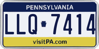 PA license plate LLQ7414