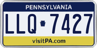 PA license plate LLQ7427