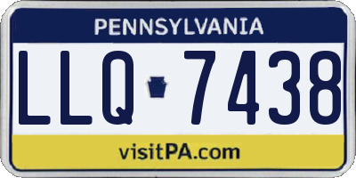 PA license plate LLQ7438