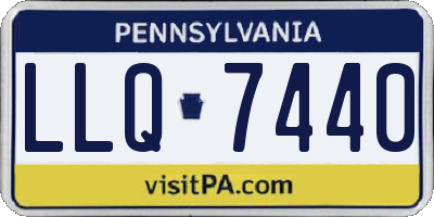 PA license plate LLQ7440