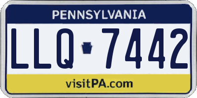 PA license plate LLQ7442