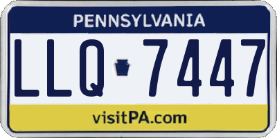 PA license plate LLQ7447