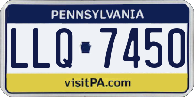PA license plate LLQ7450