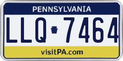 PA license plate LLQ7464