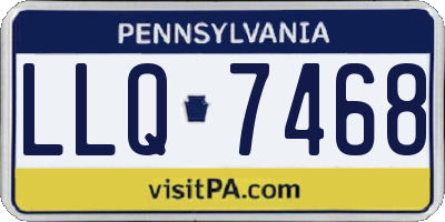 PA license plate LLQ7468