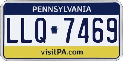 PA license plate LLQ7469