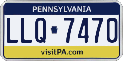 PA license plate LLQ7470