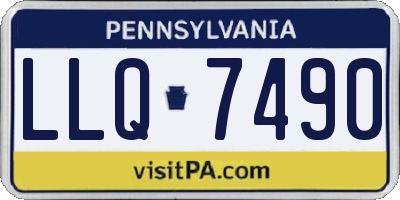 PA license plate LLQ7490