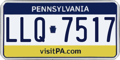 PA license plate LLQ7517