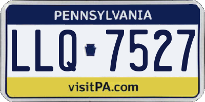 PA license plate LLQ7527