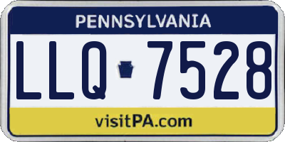 PA license plate LLQ7528