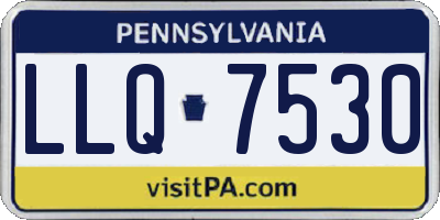 PA license plate LLQ7530