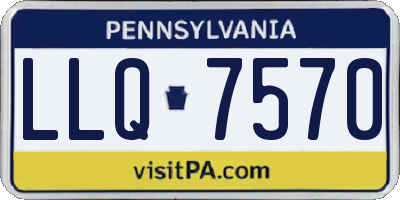 PA license plate LLQ7570