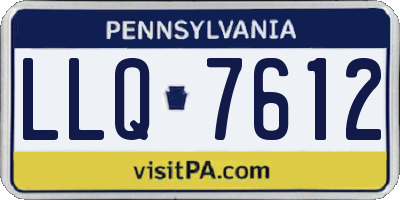 PA license plate LLQ7612