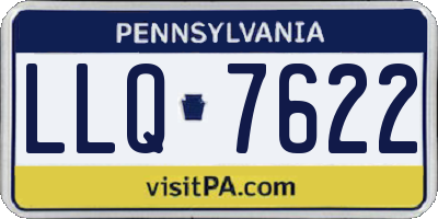 PA license plate LLQ7622