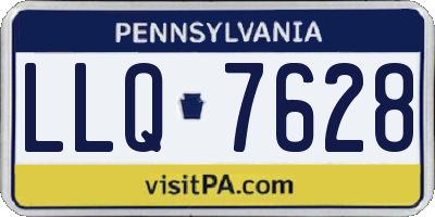 PA license plate LLQ7628