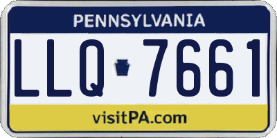 PA license plate LLQ7661