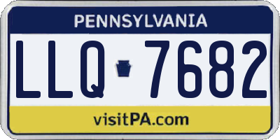 PA license plate LLQ7682