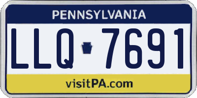 PA license plate LLQ7691