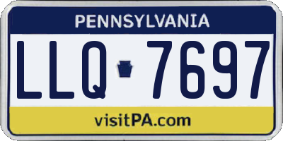 PA license plate LLQ7697