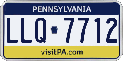 PA license plate LLQ7712