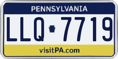 PA license plate LLQ7719