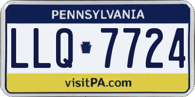 PA license plate LLQ7724