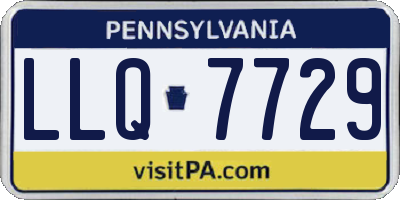PA license plate LLQ7729