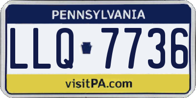 PA license plate LLQ7736