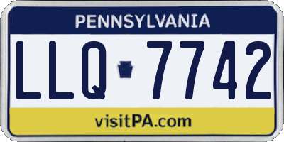 PA license plate LLQ7742