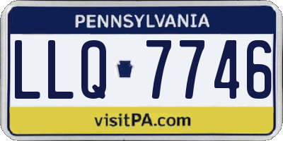 PA license plate LLQ7746
