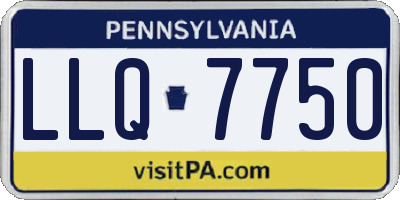 PA license plate LLQ7750