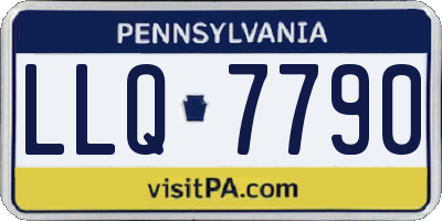 PA license plate LLQ7790