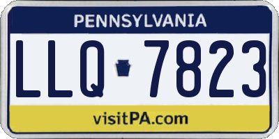 PA license plate LLQ7823