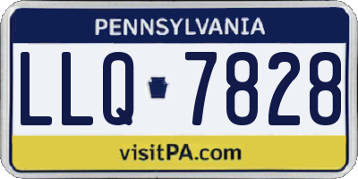 PA license plate LLQ7828
