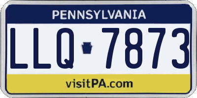 PA license plate LLQ7873
