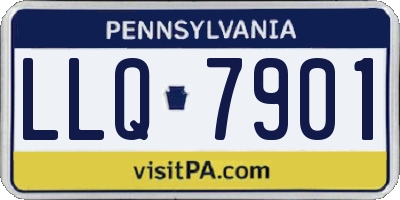 PA license plate LLQ7901