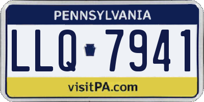 PA license plate LLQ7941