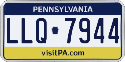 PA license plate LLQ7944